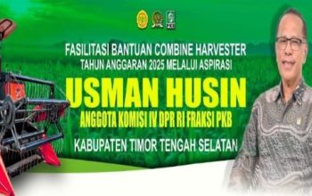 Kali Ini Giliran Petani Bena TTS Dapat Bantuan Combine Harvester, Hasil dari Aspirasi yang Diperjuangkan Anggota Komisi IV DPR RI Usman Husin