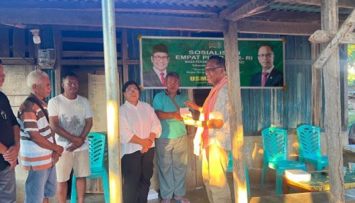 Sosialisasi Empat Pilar MPR RI di Desa Penfui Timur-Kabupaten Kupang, Anggota Komisi IV DPR RI, Usman Husin Segarkan Ingatan Tentang Pedoman Hidup Bangsa